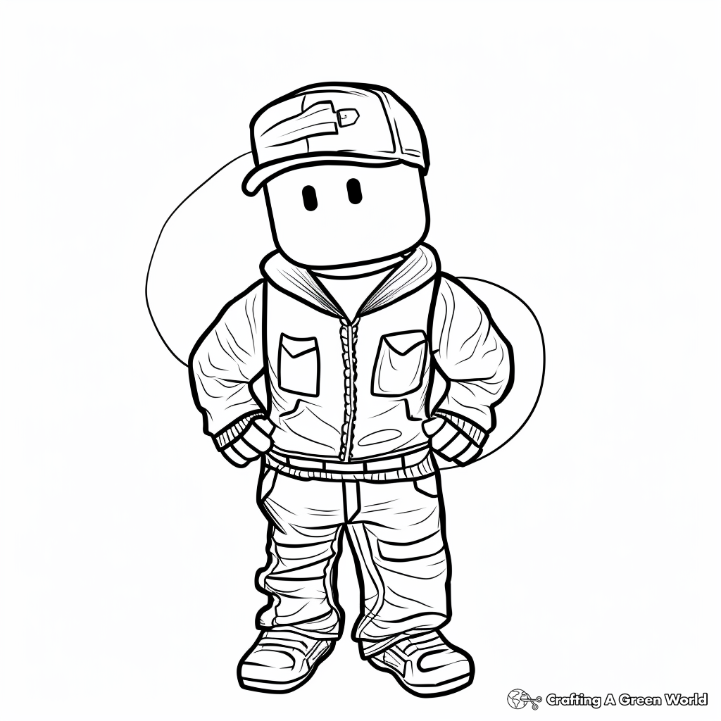 Roblox Noob Free Coloring Pages Infoupdate