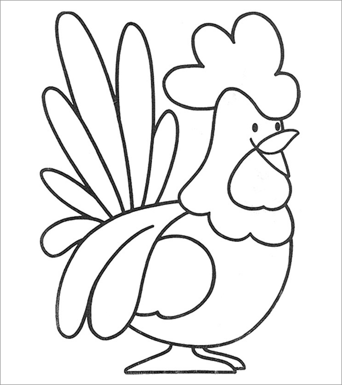 Rooster Coloring Page