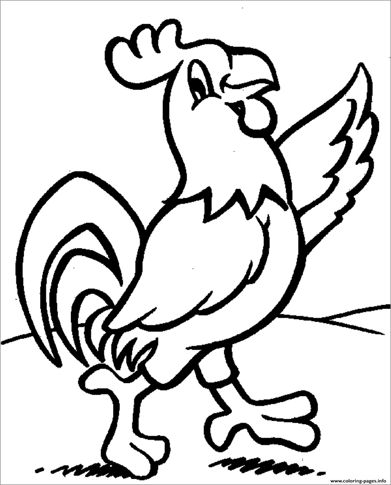 Rooster Coloring Pages ColoringBay