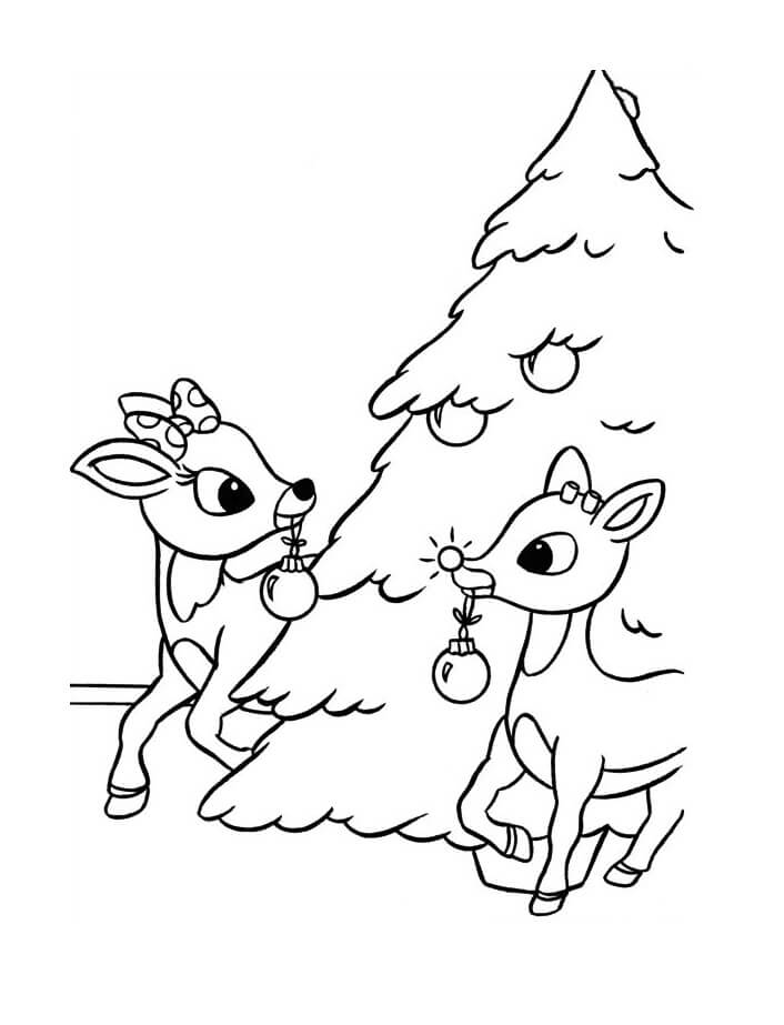 free coloring pages rudolph