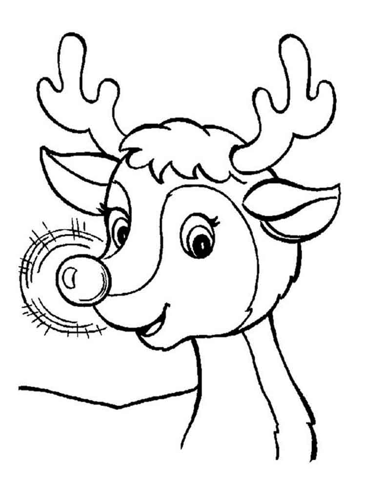 Rudolph Coloring Pages