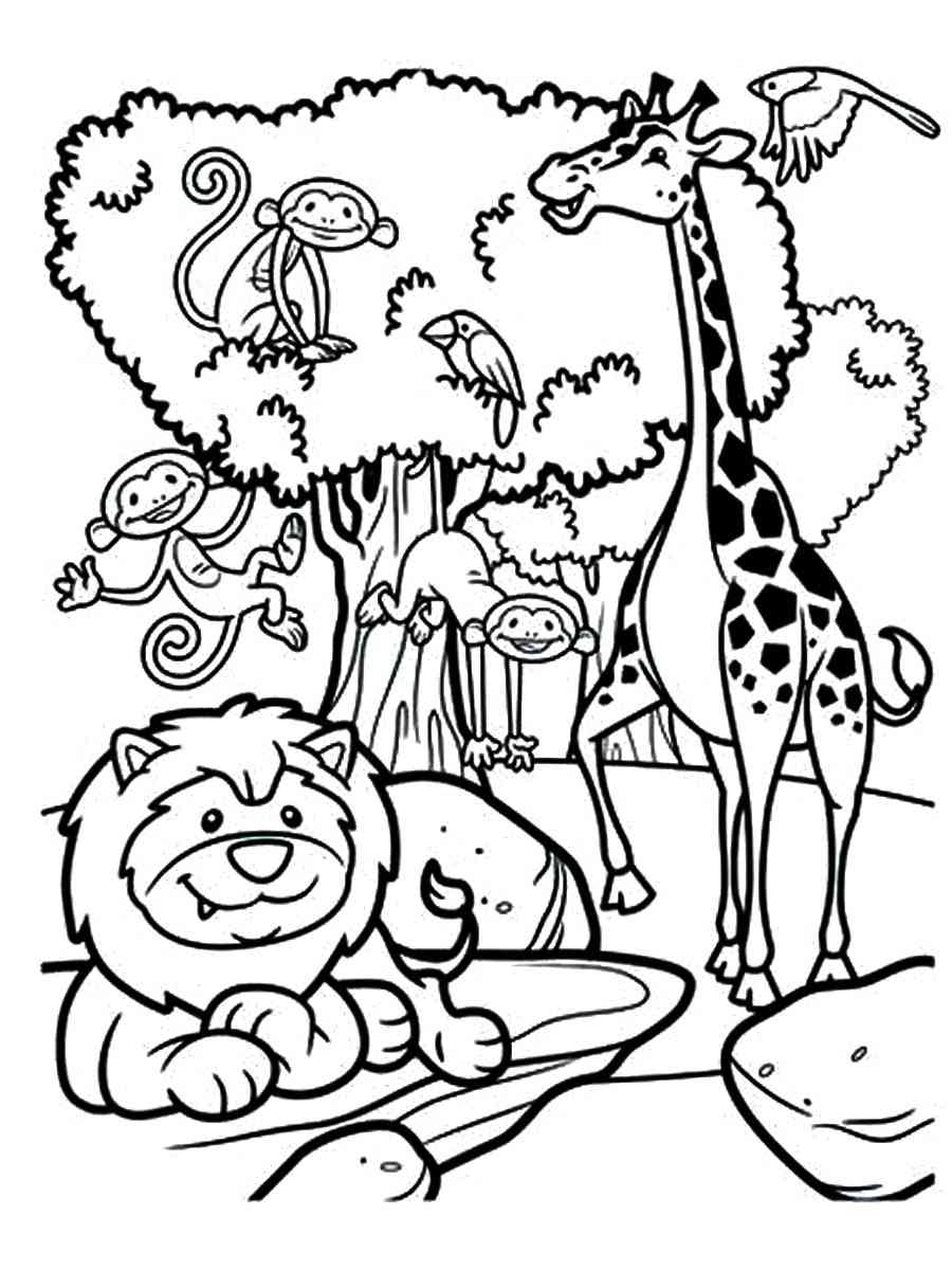 Safari Coloring Pages