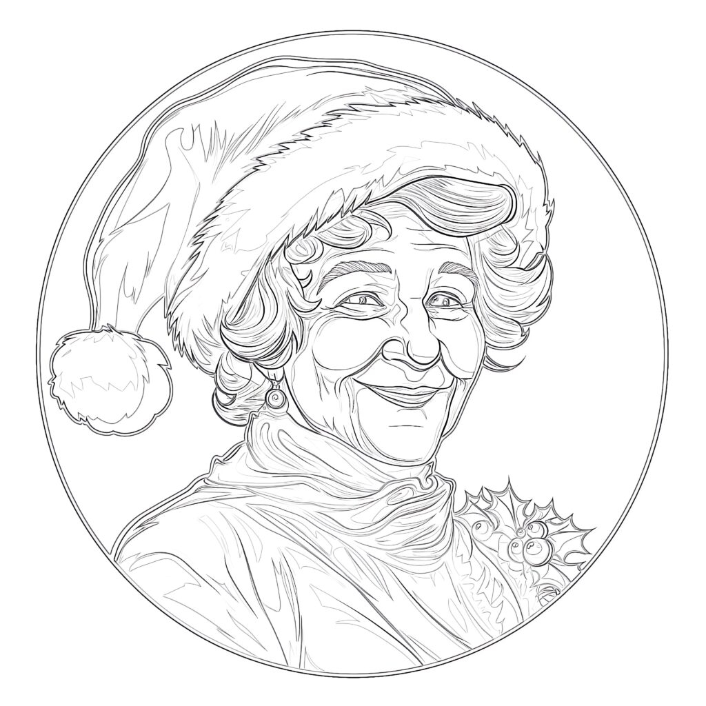 Santa Claus Sleigh Coloring Pages
