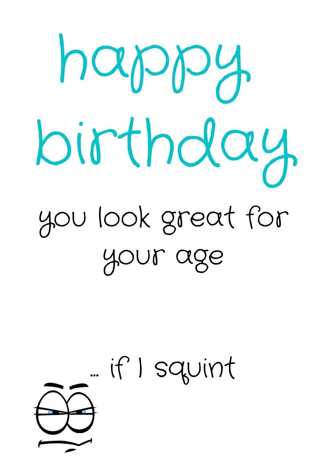 Sarcastic Printable Birthday Cards PRINTBIRTHDAY CARDS
