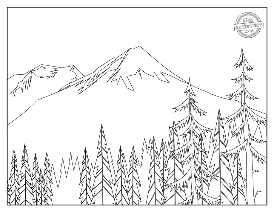 Scenic Coloring Pages Coloring Home