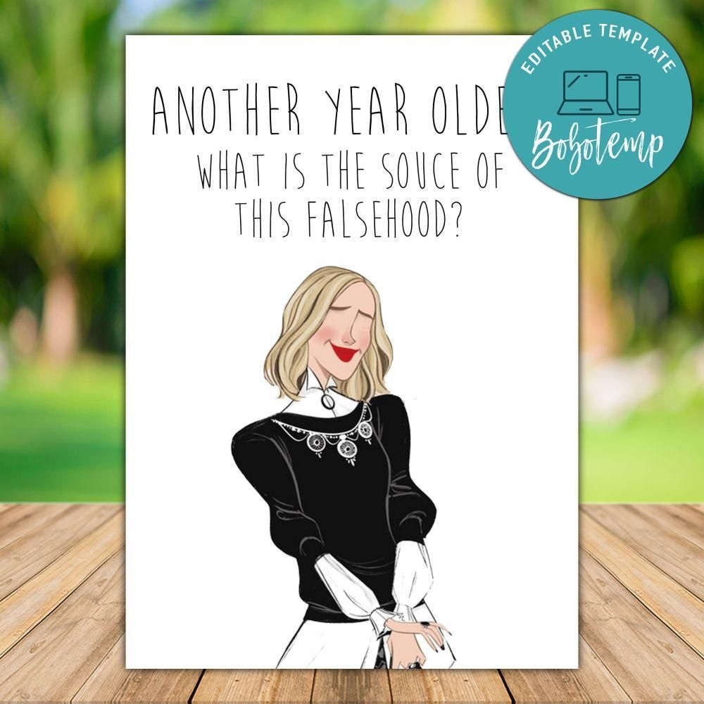 schitts creek birthday card printable