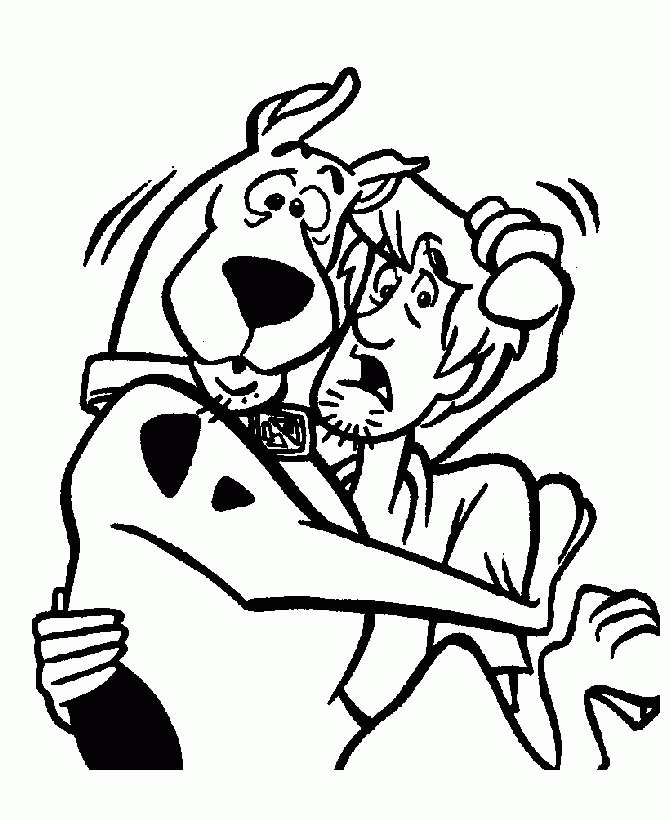 Scooby Doo Coloring Pages Scooby And Shaggy