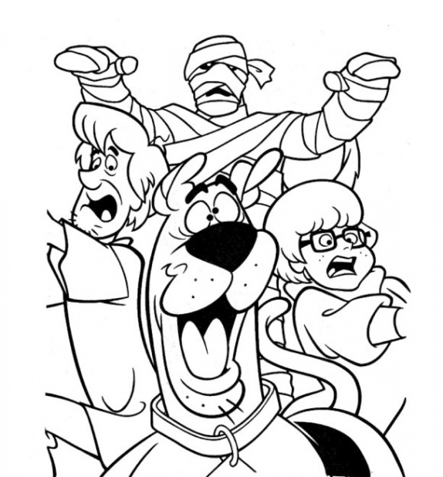 Scooby Dooby Doo Pages Coloring Pages