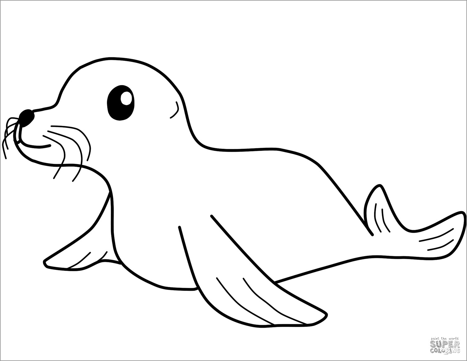Seal Coloring Pages ColoringBay