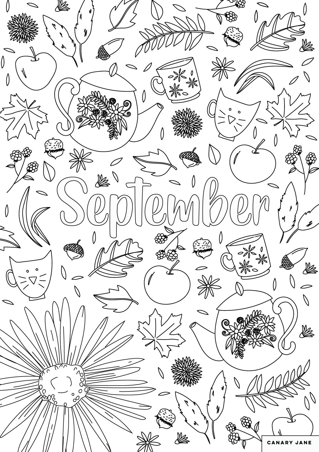 September Color Pages Embrace The Warm Hues Of Autumn