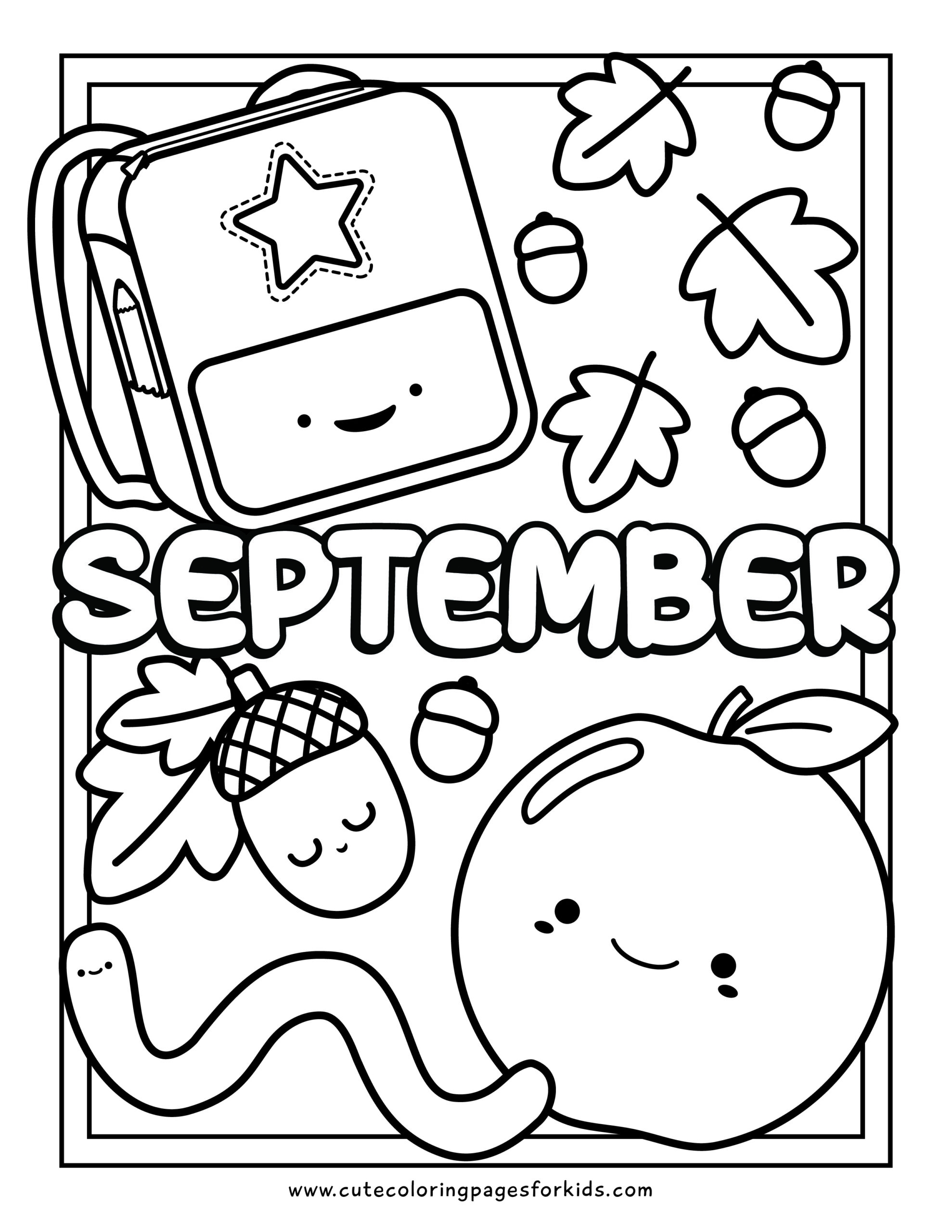 September Color Pages Embrace The Warm Hues Of Autumn