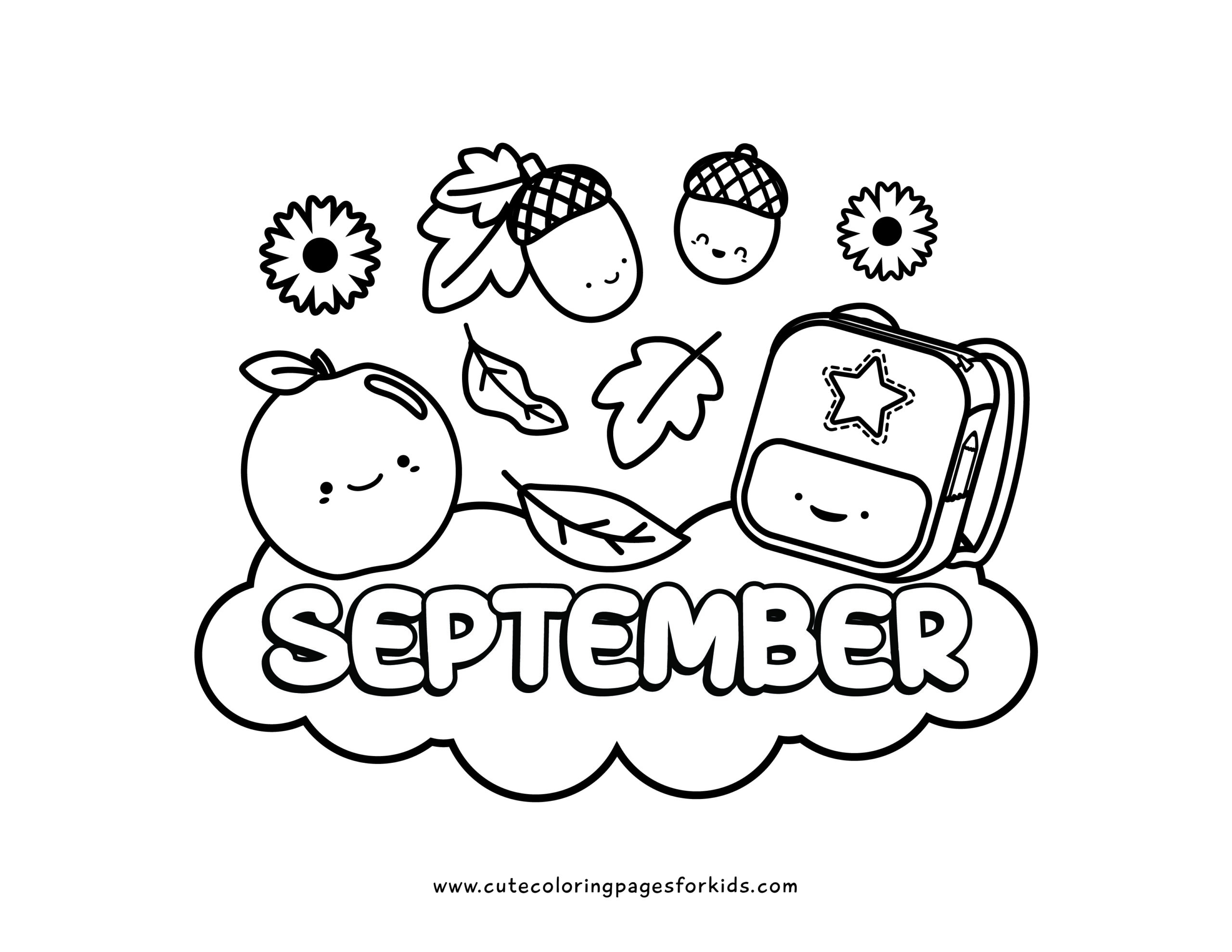 September Color Pages