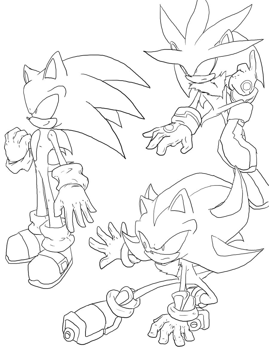 Shadow The Hedgehog Coloring Page Coloring Home