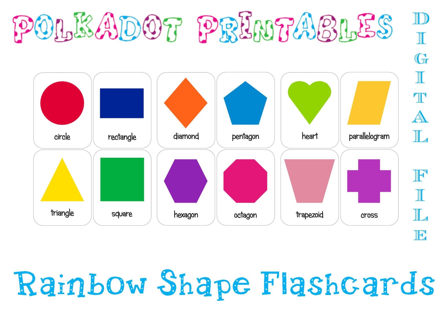 shape cards free printable