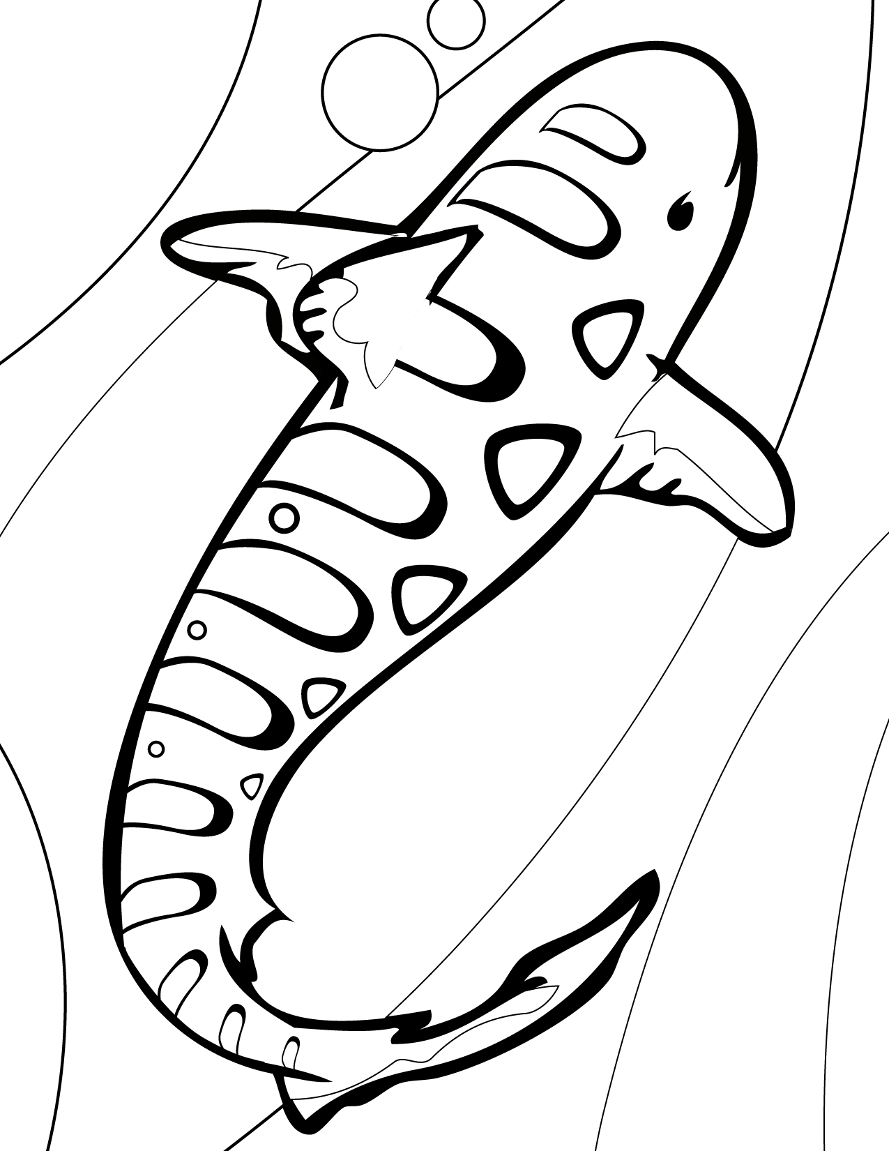 shark coloring pages free
