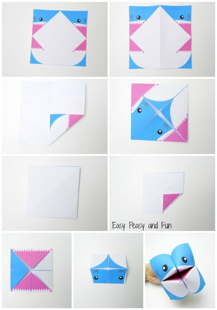 free printable cootie catcher template