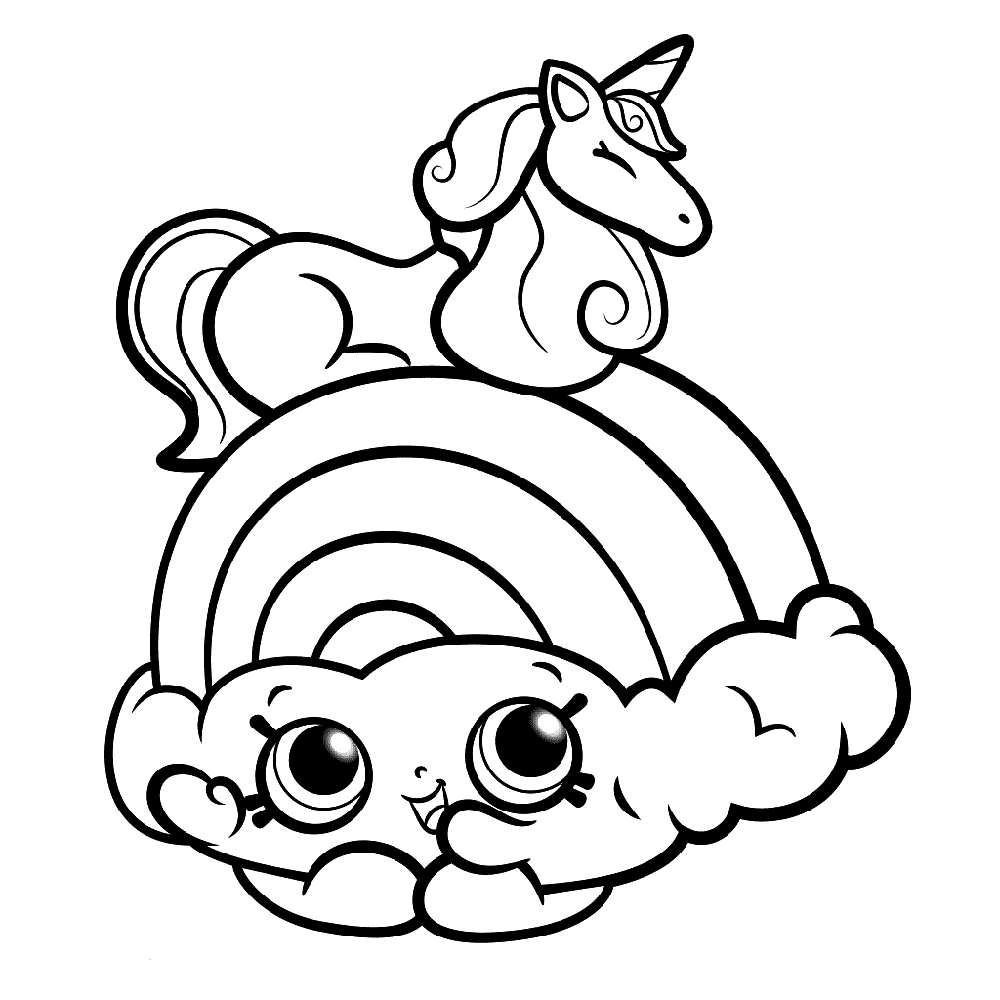 Shopkin Unicorn Coloring Page Free Printable Coloring Pages For Kids