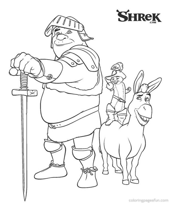 Shrek Printable Coloring Pages Coloring Home