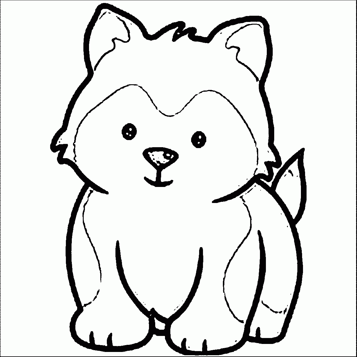 Siberian Husky Coloring Pages Coloring Home