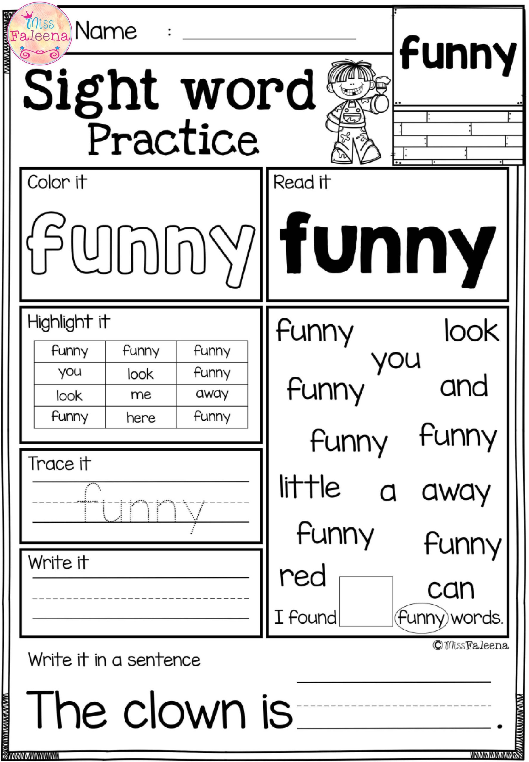 free printable worksheet pdf