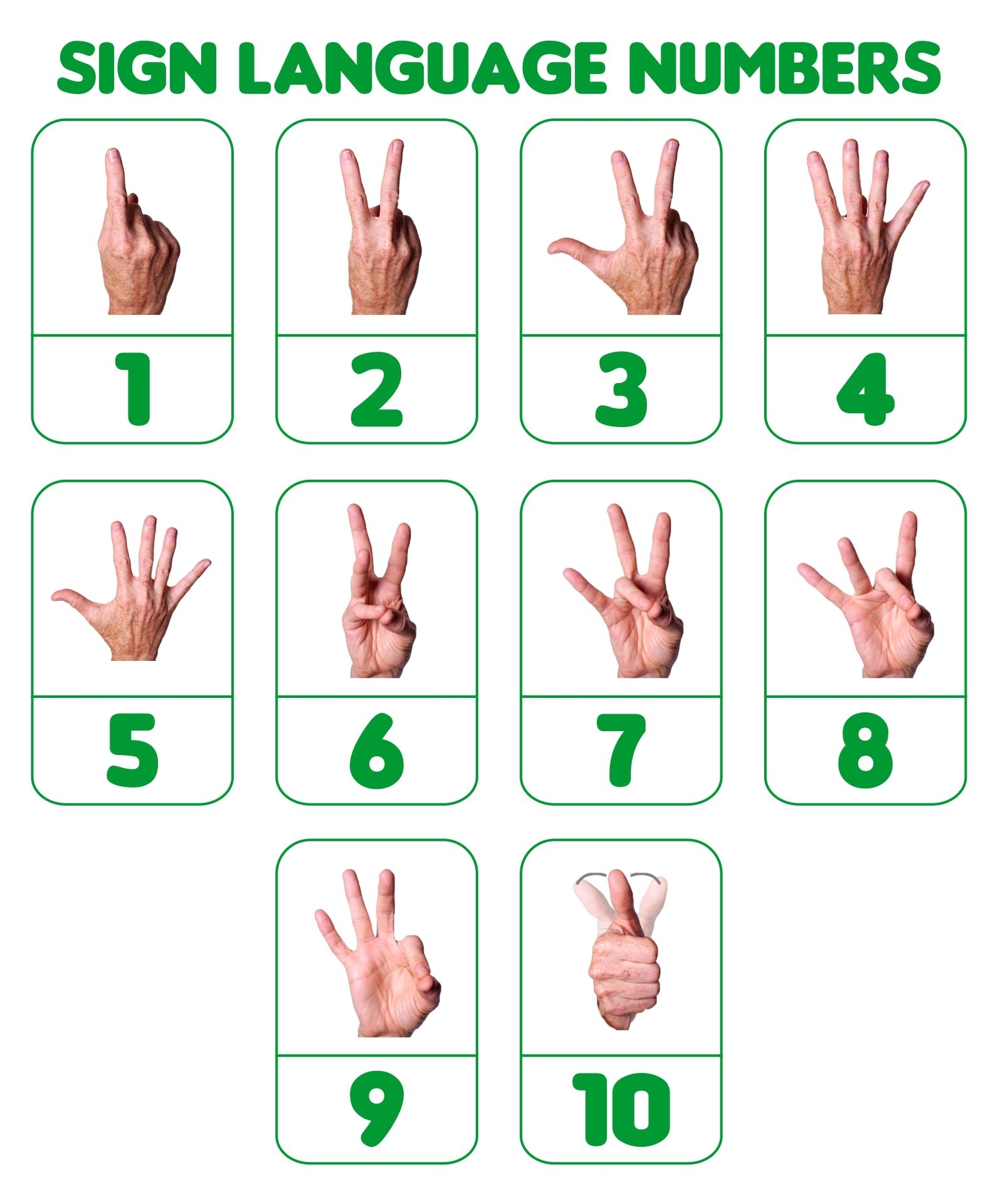 Sign Language Words Printable Worksheets Printable Worksheets