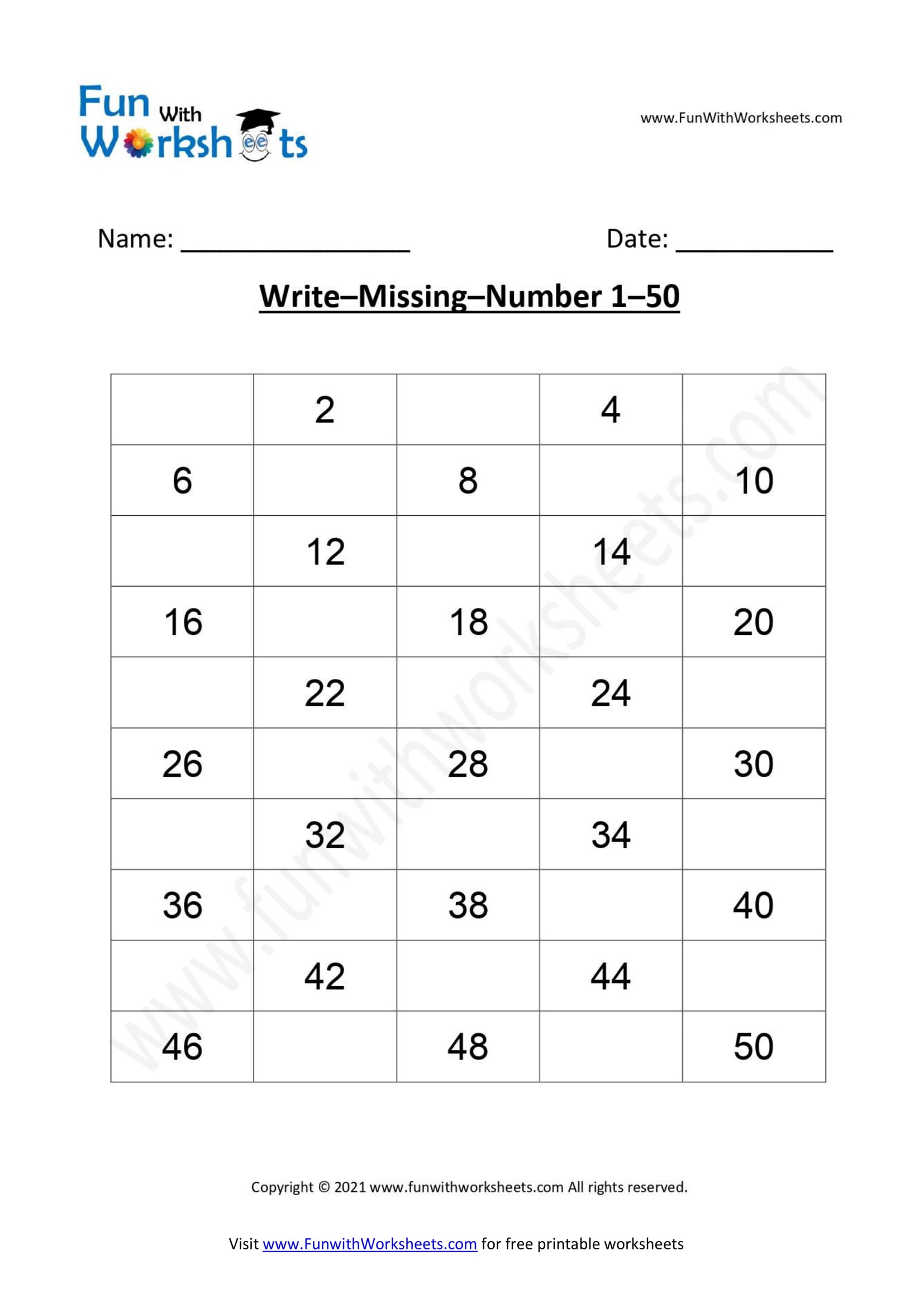 counting practice worksheets
