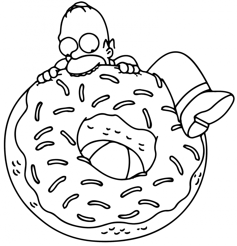 Simpsons Coloring Book Pages