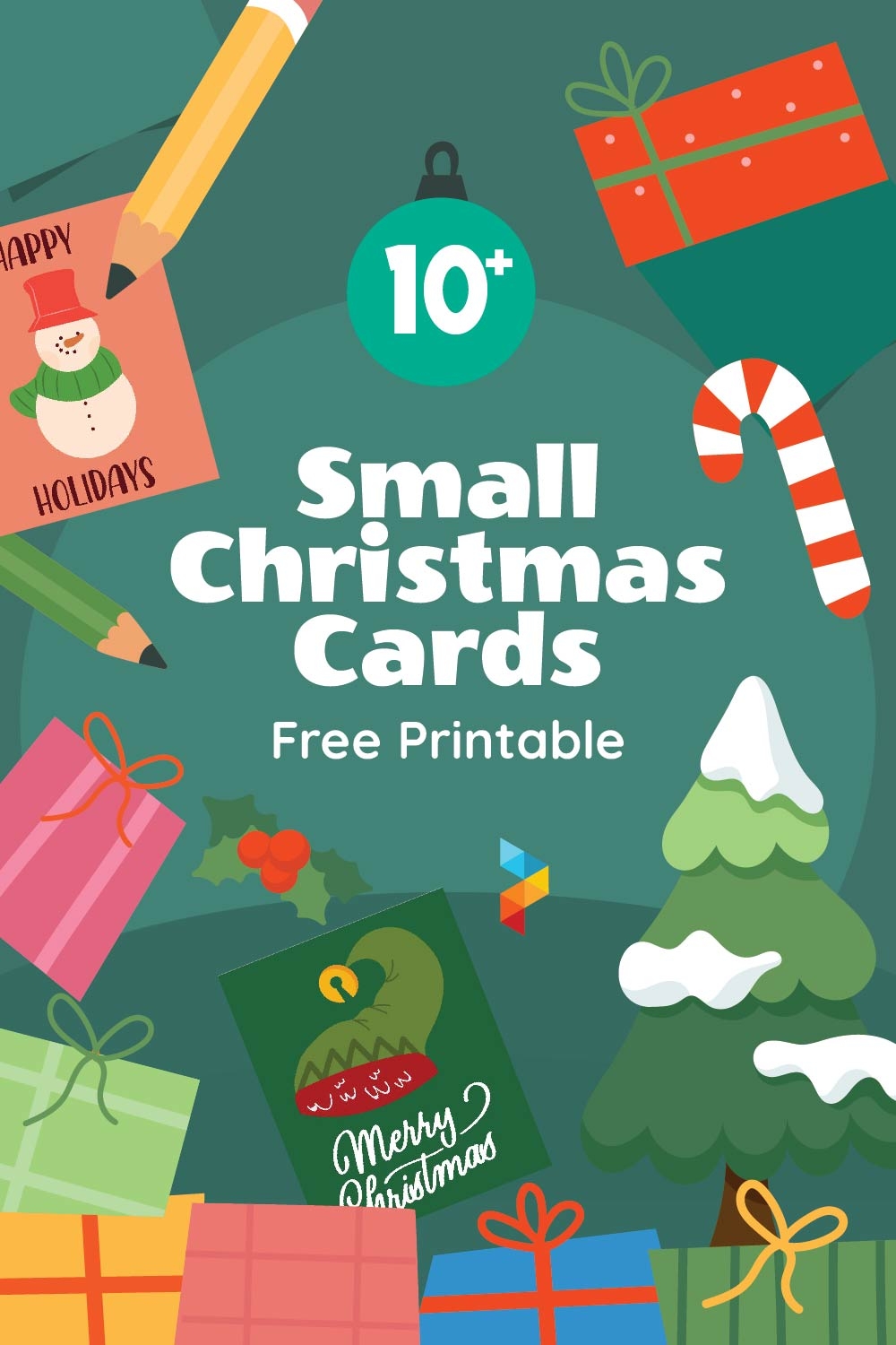 Small Christmas Cards Free 11 Free PDF Printables Printablee