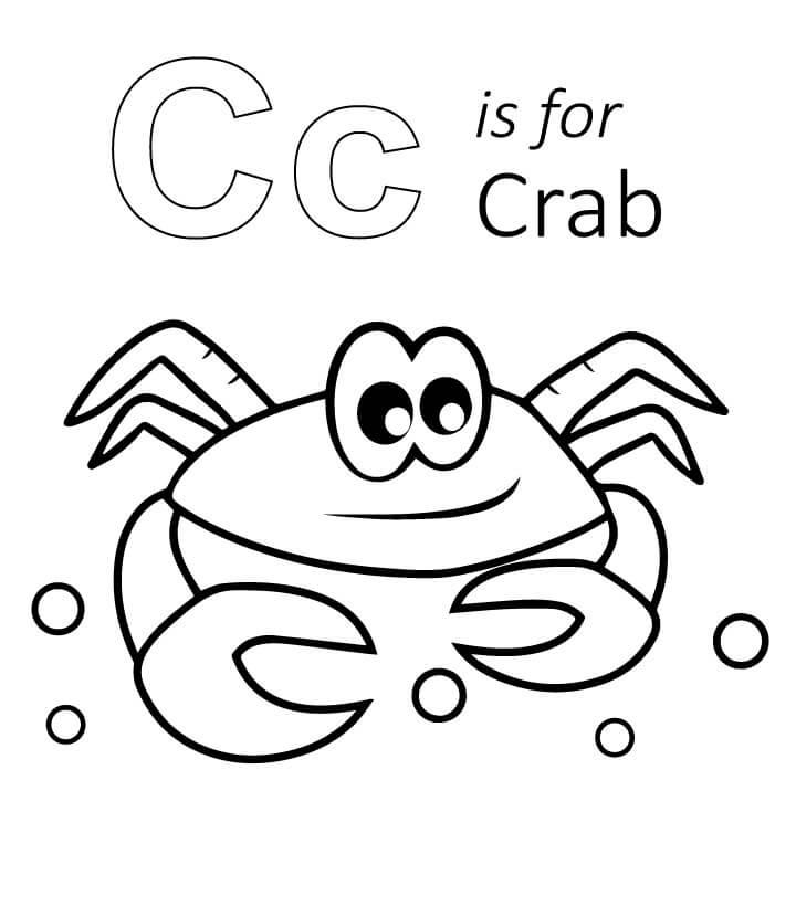 Small Crab Coloring Page Free Printable Coloring Pages For Kids