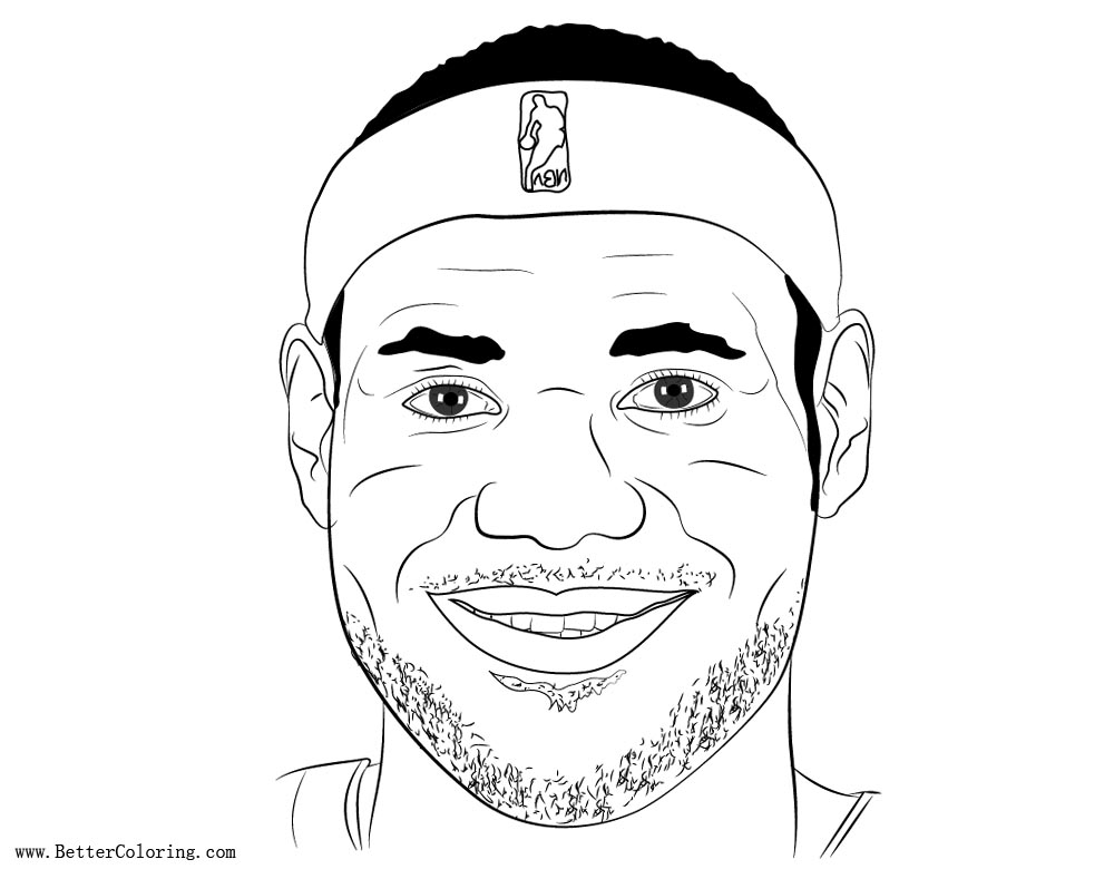 Smile Lebron James Coloring Pages Free Printable Coloring Pages