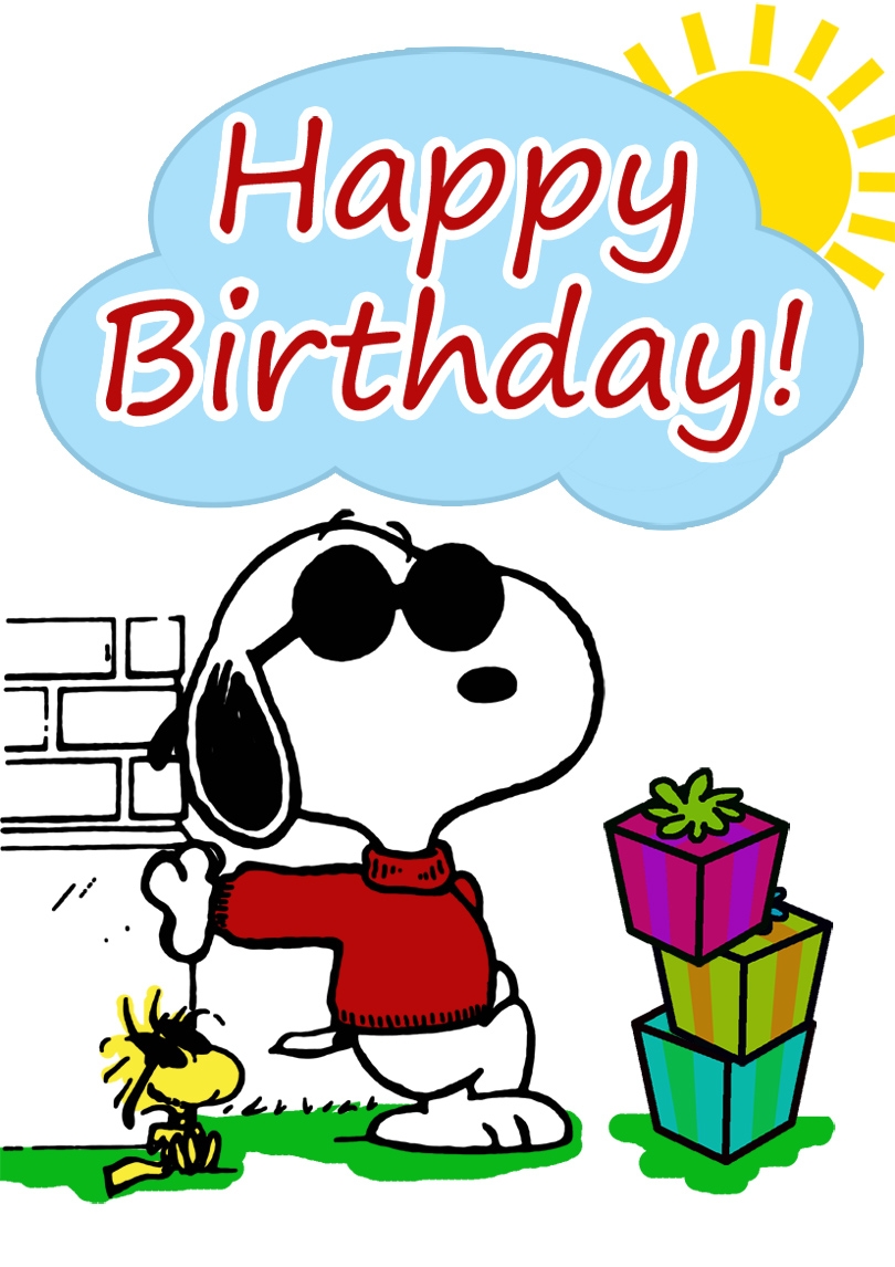 Snoopy Printable Birthday Cards PRINTBIRTHDAY CARDS