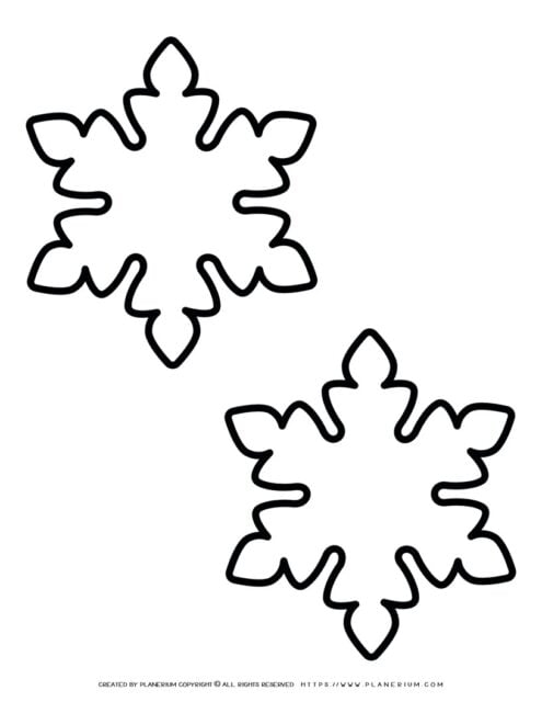 free printable templates of snowflakes