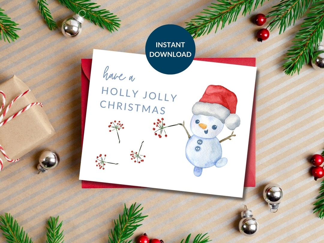 snowman cards printable