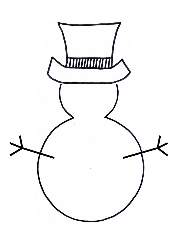 free snowman craft template