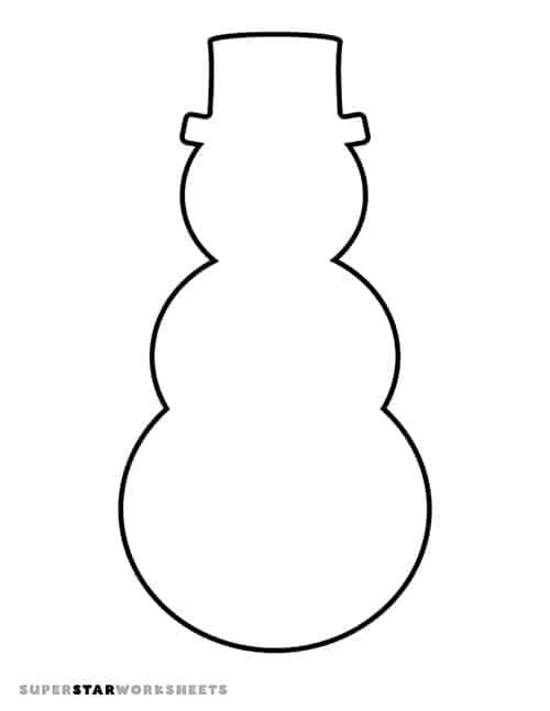 free printable snowman crafts for preschoolers