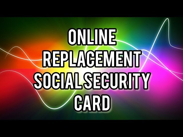 Social Security Replacement Card Printable Form Printable Forms Free 