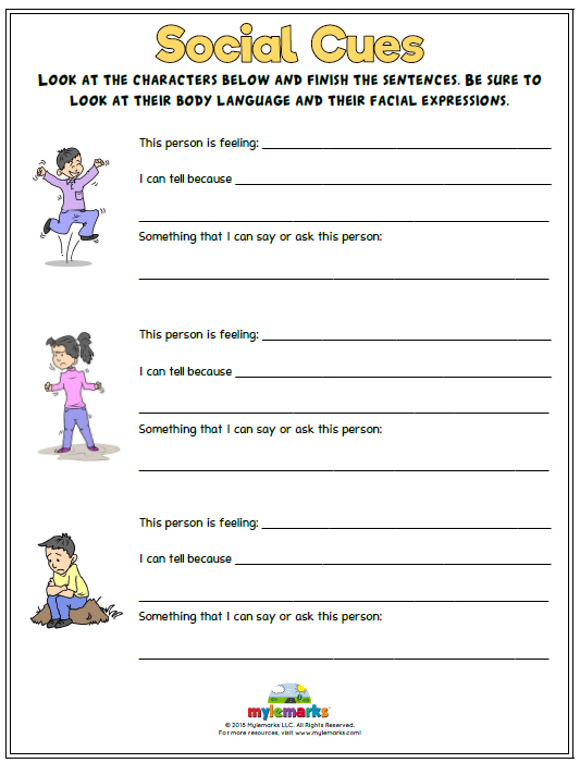 Social Skills Worksheet SkillsWorksheets