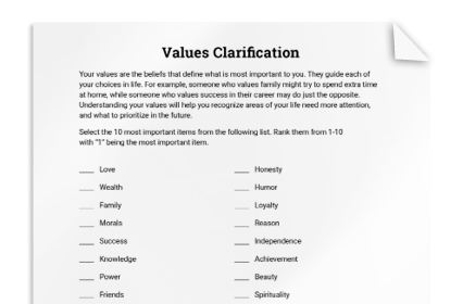 Social Values Worksheets Worksheets Library