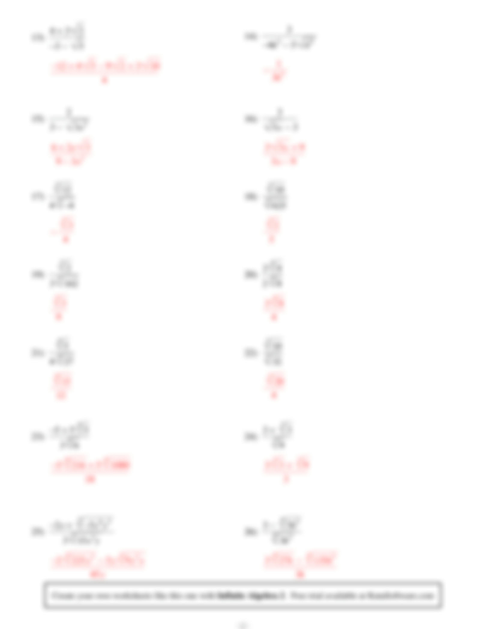 SOLUTION Dividing Radicals Studypool Worksheets Library