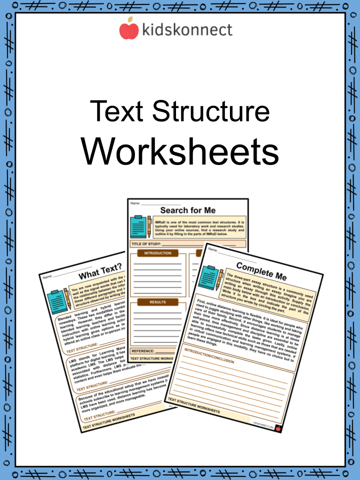 text structure worksheet