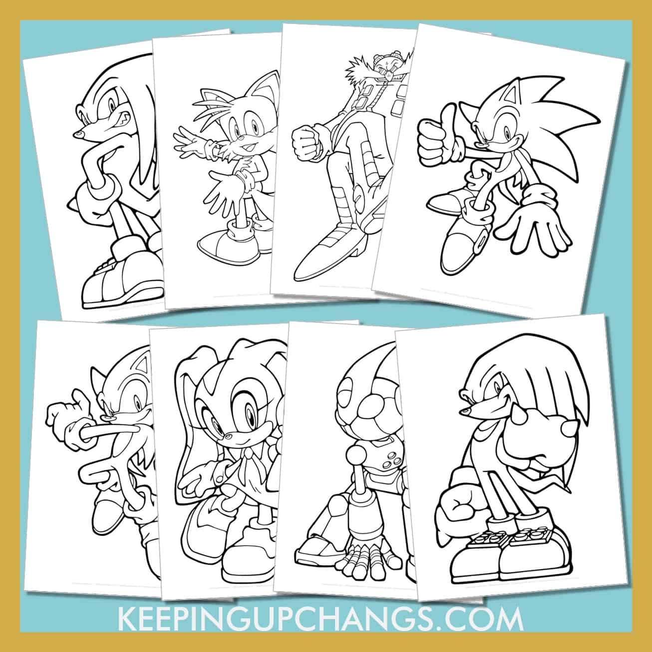 Sonic The Hedgehog Pictures To Color Printable Pdf Infoupdate