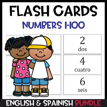 Spanish And English Numbers 1 100 Printable Flash Cards By Owl School