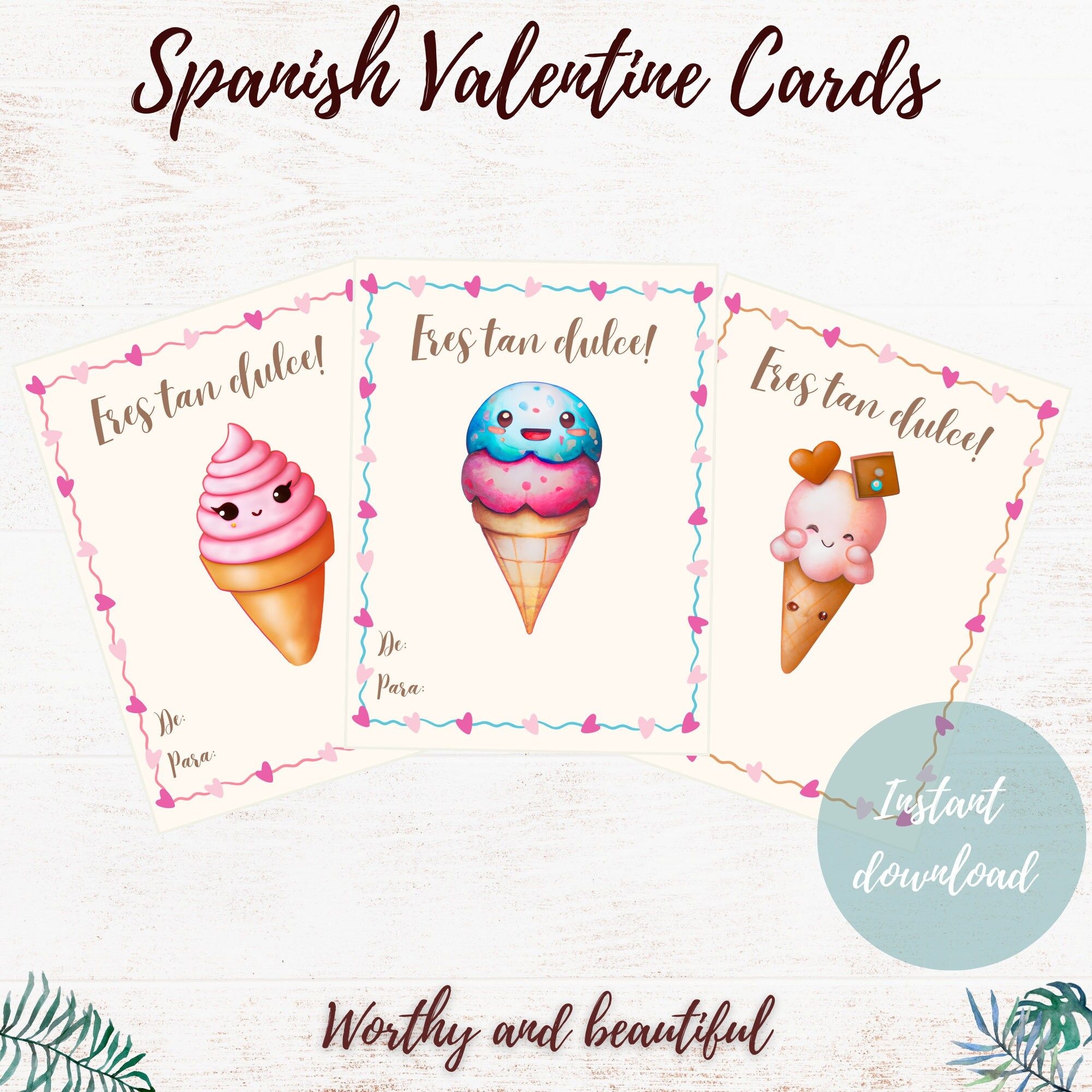 Spanish Valentine Cards For Kids Printable Bilingual Valentine Cards 