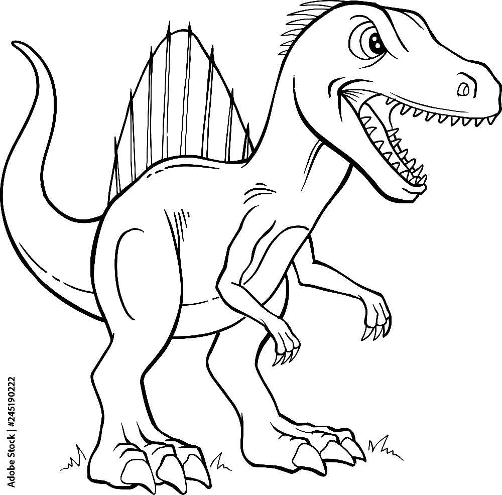 Dinosaur Coloring Pages Spinosaurus