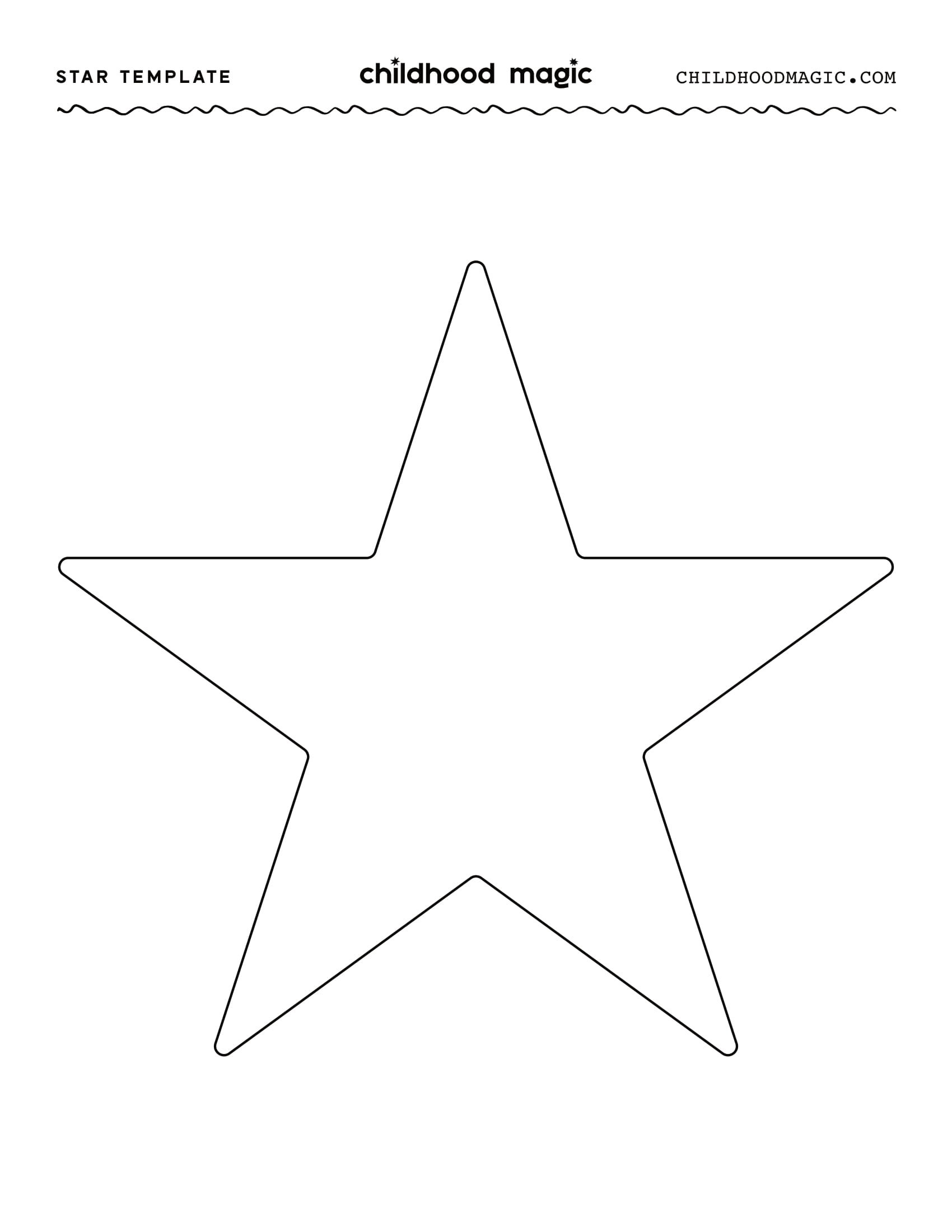free printable star cut outs