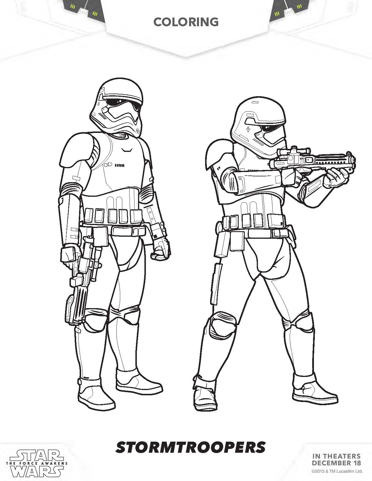 free coloring pages star wars