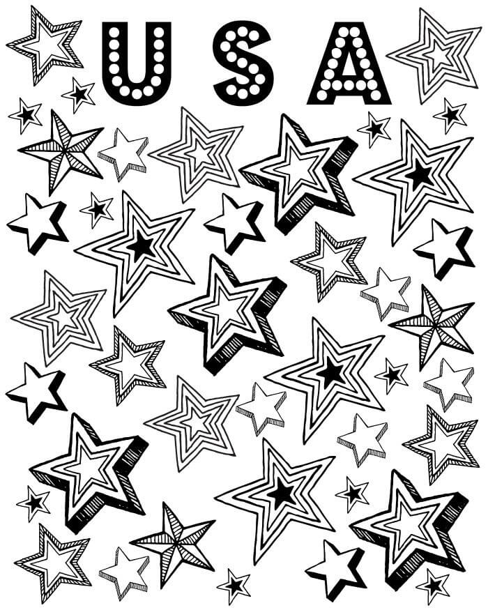 Stars Patriotic Coloring Page Free Printable Coloring Pages For Kids