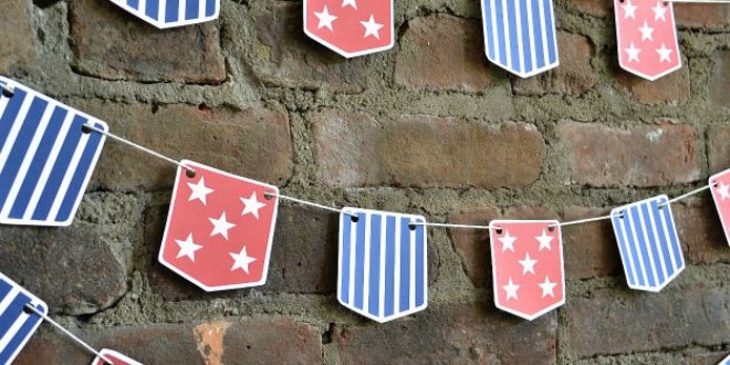 Stars Stripes Bunting With Free Printable Tip Junkie