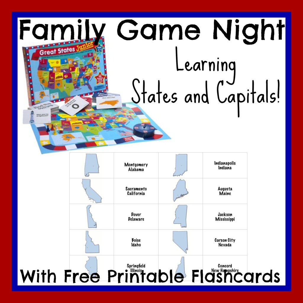 State Capitals Flash Cards Printable Printable Card Free