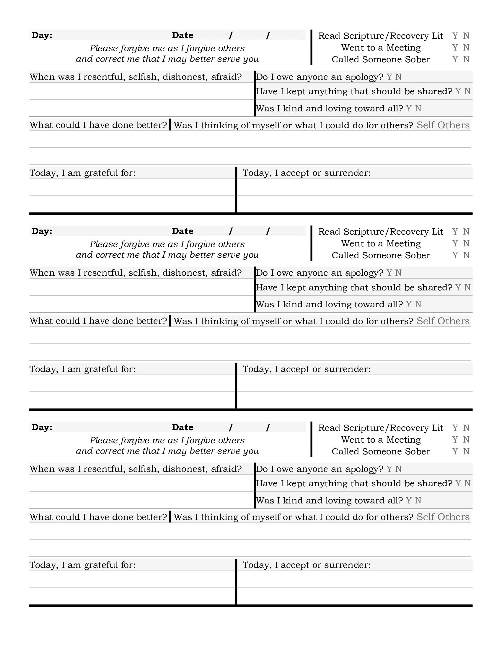 Step 4 Made A Searching And Fearless Moral Inventory The Steps